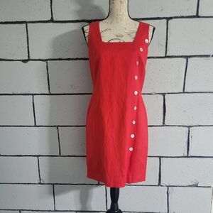 3/$50 SALE! NWOT SPIEGEL Red Dress w/ buttons Sz 6